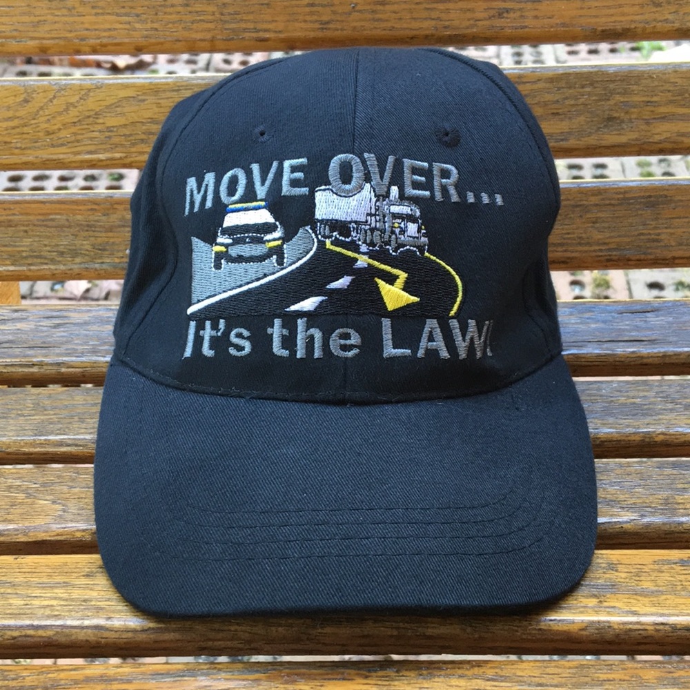 Move over…it’s the law trucker police traffic hat full 6 panel style adjustable